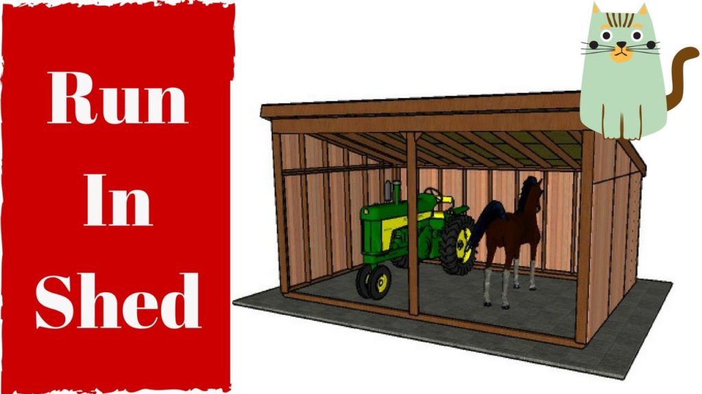 run in shed plans