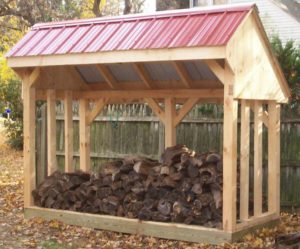 Firewood shed
